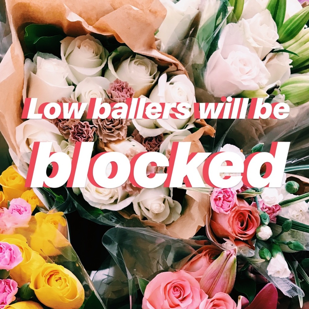 NO LOW BALLERS ALLOWED